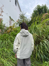 切換尼龍半拉鍊連帽衫