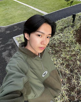 switching fleece half zip