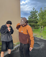 switching fleece half zip