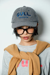 チェック柄のひきこもりcap