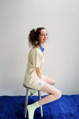 umbro×common gull products.でこぼこのニットショートパンツ