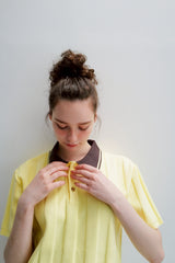 umbro×common gull products.でこぼこのニットポロシャツ