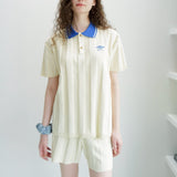 umbro×common gull products. Dekoboko no knit polo shirts