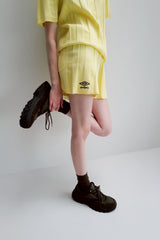 umbro×common gull products.でこぼこのニットショートパンツ