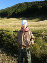 Fake leather flight jacket