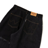 patchwork denim pants