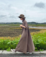 레이스 업 드레스