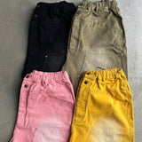 Double Knee Wide Baggy Half Pants