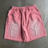 Double Knee Wide Baggy Half Pants