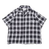 ombre檢查襯衫半袖