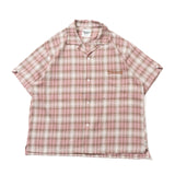 ombre檢查襯衫半袖