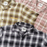 ombre檢查襯衫半袖