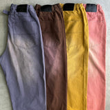 Vintage processing wide work pants