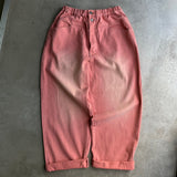 Vintage processing wide work pants