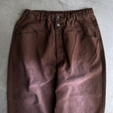 Vintage processing wide work pants