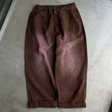 Vintage processing wide work pants