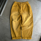 Vintage processing wide work pants