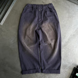 Vintage processing wide work pants