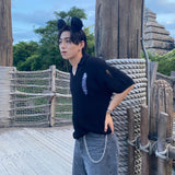 damege knit polo shirts