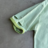 Distressed wash ringer T-shirt