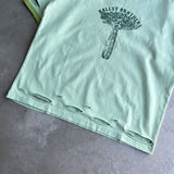 Distressed wash ringer T-shirt