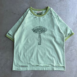 Distressed wash ringer T-shirt