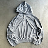 jersey loose henley hoodie