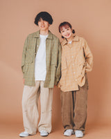 over big pocket check shirt