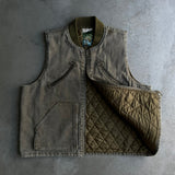 Vintage processed western duck vest