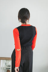 bycolor tight rib knit