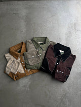 西方桃子皮襯衫夾克