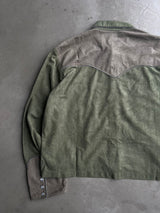 西方桃子皮襯衫夾克