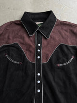 西方桃子皮襯衫夾克