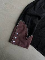 西方桃子皮襯衫夾克