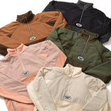 switching fleece half zip