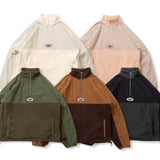 switching fleece half zip