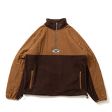 switching fleece half zip