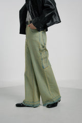 畫家寬耀斑牛仔布