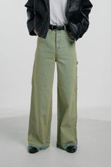 畫家寬耀斑牛仔布