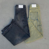 畫家寬耀斑牛仔布