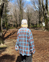 網狀ombre止回襯衫