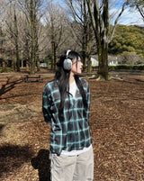 網狀ombre止回襯衫