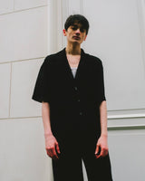 ss military pocket sheer shirt