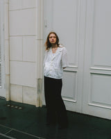 ss military pocket sheer shirt