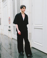 ss military pocket sheer shirt