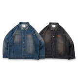 vintage patch denim jacket-2