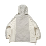 切換尼龍半拉鍊連帽衫