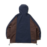 切換尼龍半拉鍊連帽衫