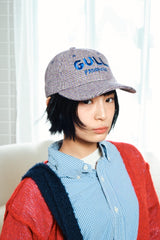 チェック柄のひきこもりcap