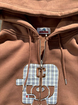 Boxy ruler front zip hoodie